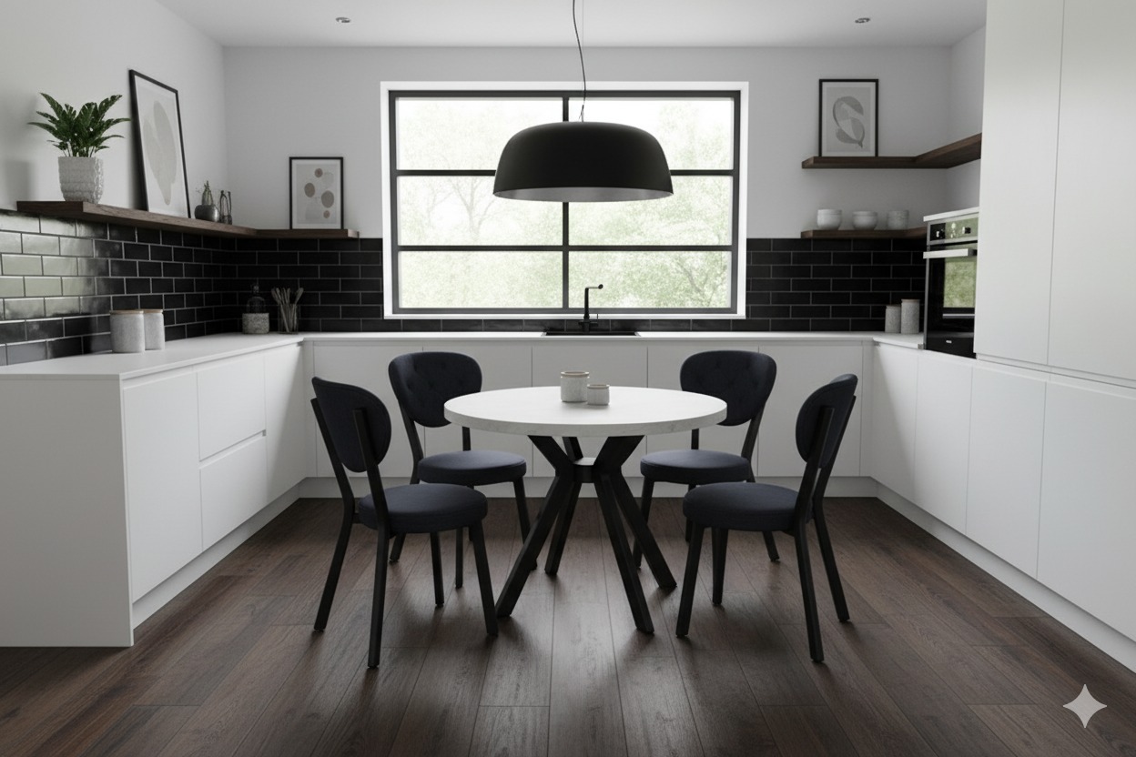 Polo Yuvarlak Masa & Nil Sandalye Takımı